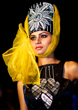 Fashion designs by Evgenia Luzhina-Salazar at Couture Fashion Week New York