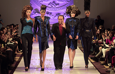 Andres Aquino fashion show at Couture Fashion Week NY