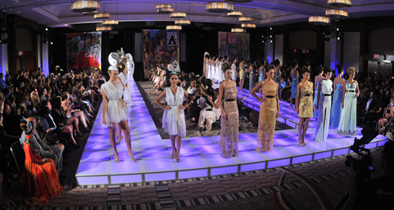 Fashion show production runway