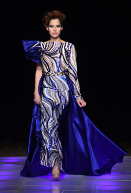 Fatou Ndene Ndiaye fashion show at Couture Fashion Week