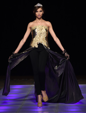 Elcy Cortorreal fashion show at Couture Fashion Week NY