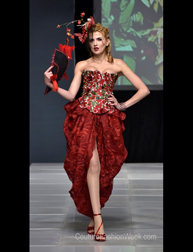 Gina Frias London fashion show at Couture Fashion Week NY