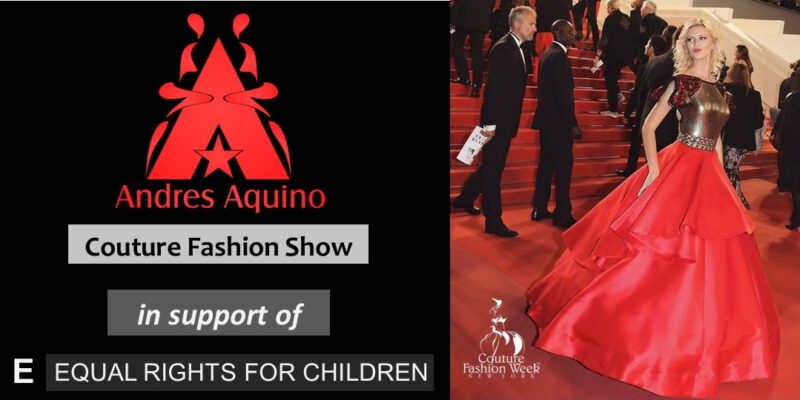Red Carpet Fashion Designer Andres Aquino Supports Equal Rights for Children